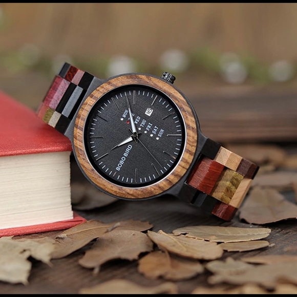 Mens Luxury Natural Colorful Wooden Watch (BRAND NEW) - Picture 2 of 8